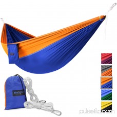 Yes4All Single Lightweight Camping Hammock with Carry Bag (Orange/Grey) 566638567